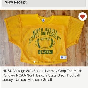 NDSU crop vintage jersey